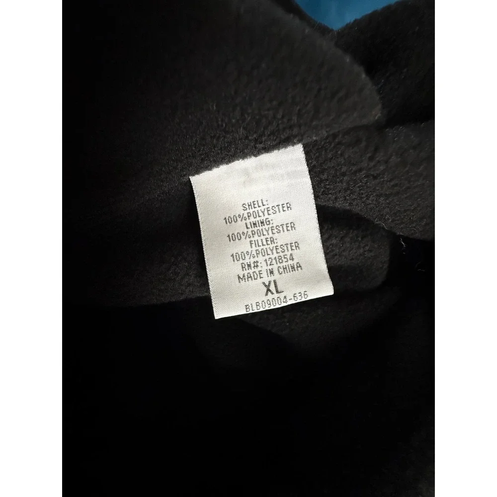 Totes Mens XL Blue Hooded Windbreaker‎ Fleece Lined Jacket Full Zip BLB09004-636